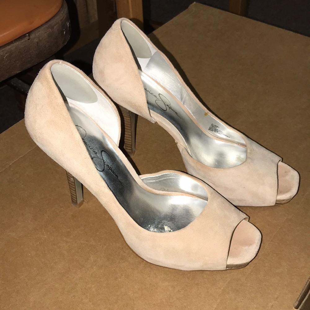 Jessica Simpson suede d’Orsay shoes. -size 7
